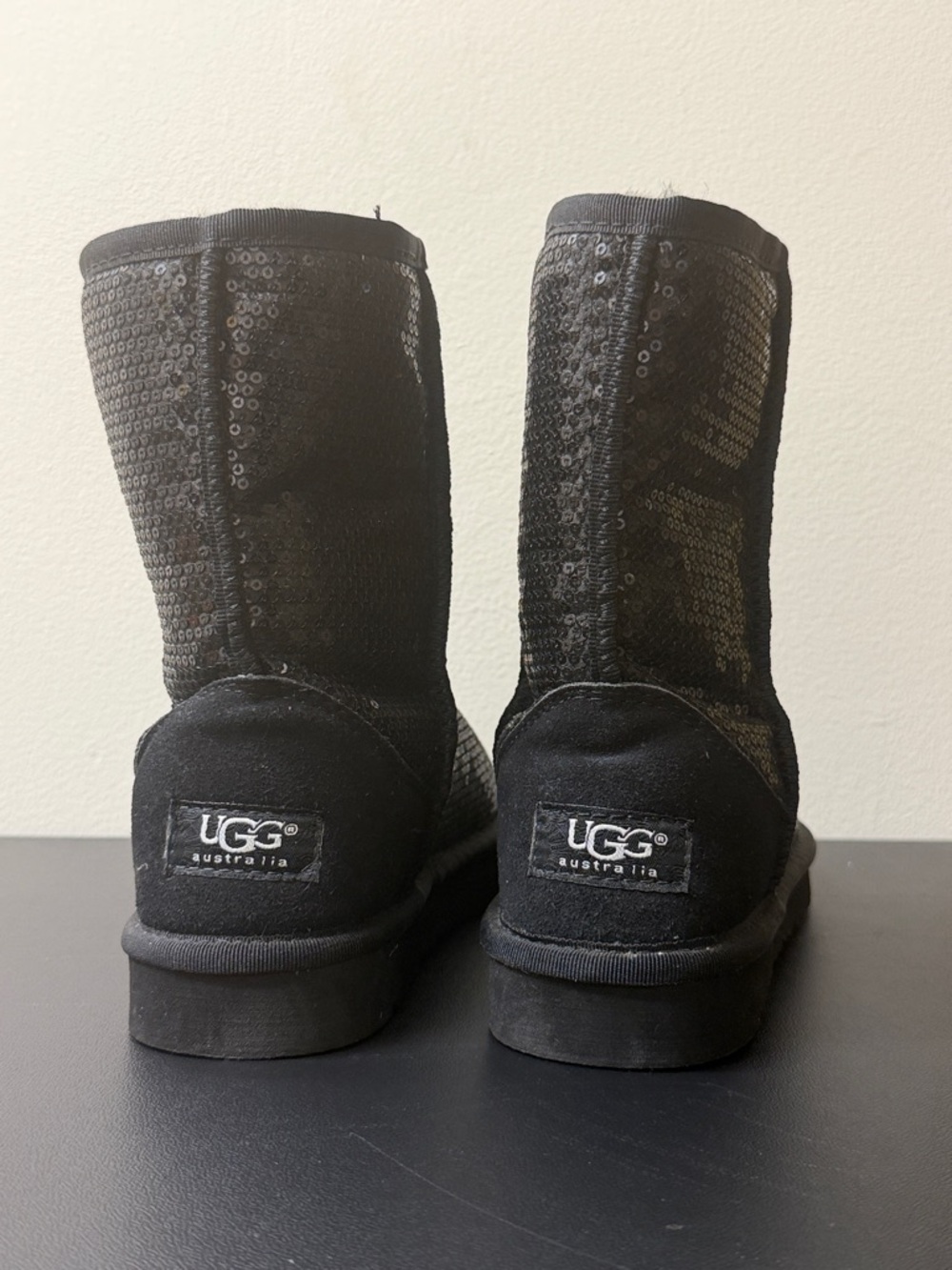 UGG Black Sequin Mid-Calf Boots